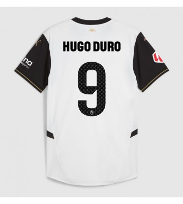 Valencia Hugo Duro #9 Hemmatröja 2024-25 Kortärmad
